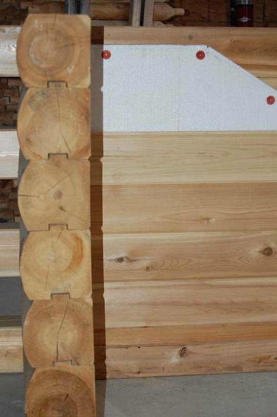 Cedar Log Home Wall Options