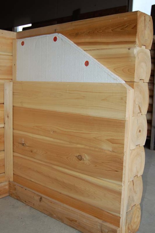 Cedar Log Home Wall Options